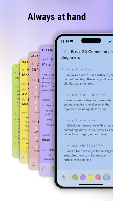 FiveNotes Mobile Screenshot