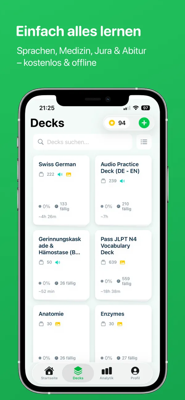 MintDeck: Karteikarten iPhone App Screenshot 3 – Bildung