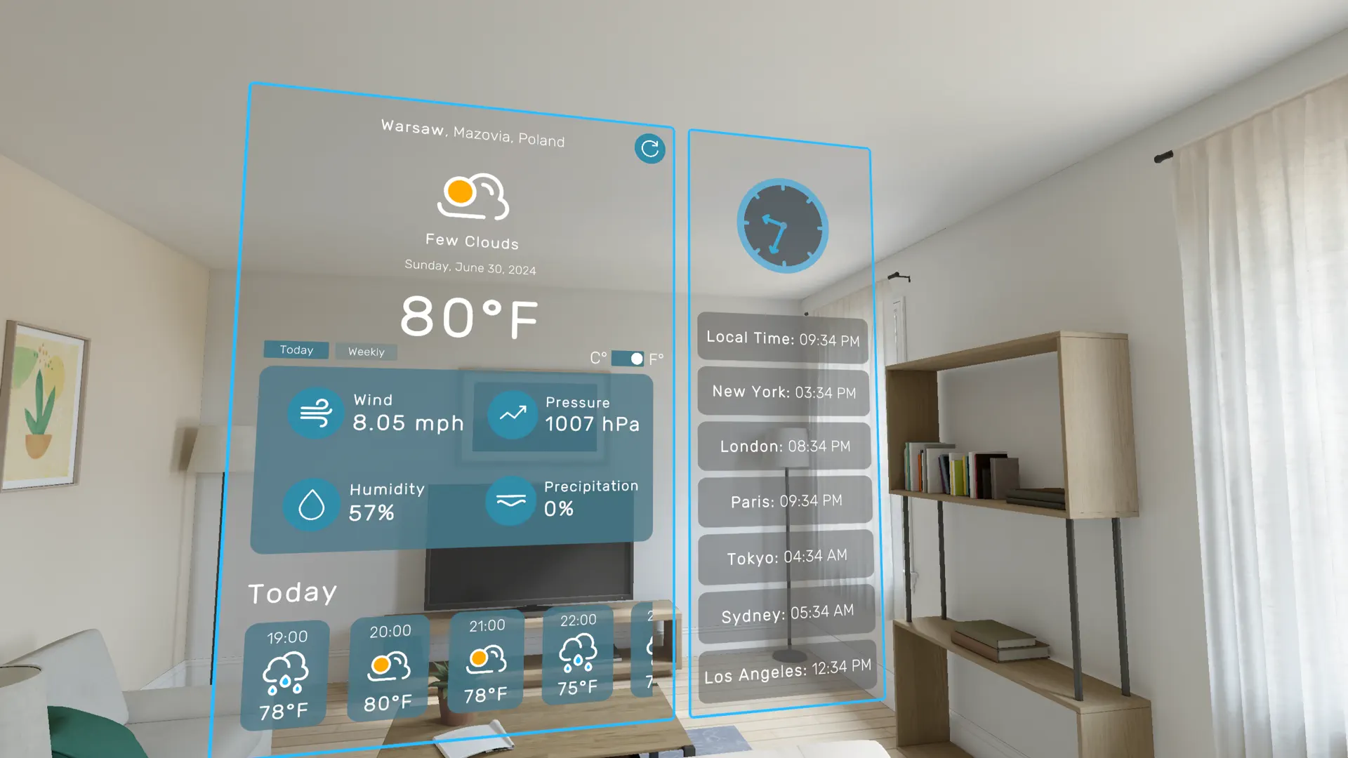 Widget VR screenshot