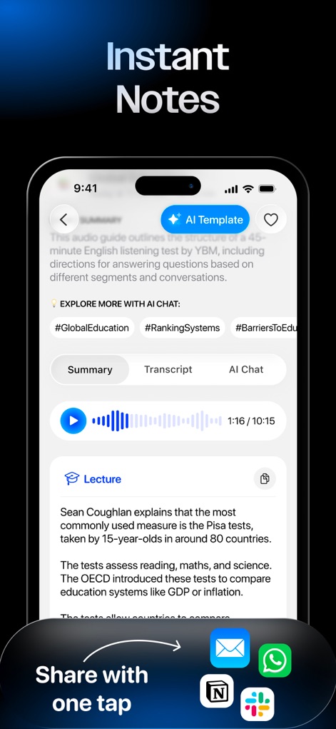 AI Note Taker - Noteleap AI - Productivity App | MWM