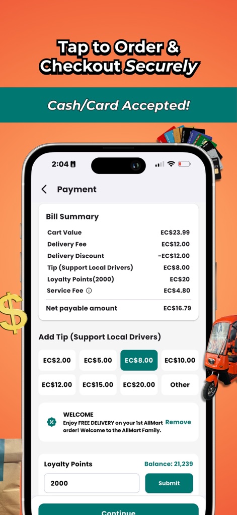 AllMart - Local Marketplace - allmart-payment-checkout-screen