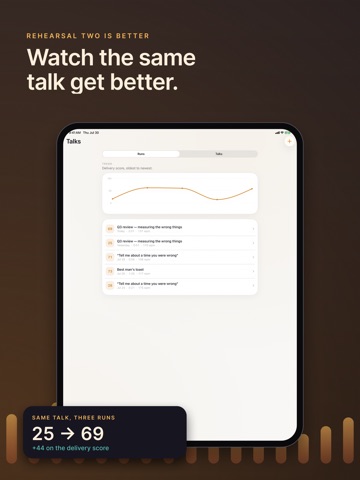 Aloud: Speech Coach iPad screenshot