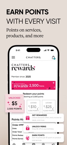 Chatters Hair Salon iPhone screenshot 3