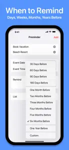 Preminder - Reminder Offset screenshot #8 for iPhone