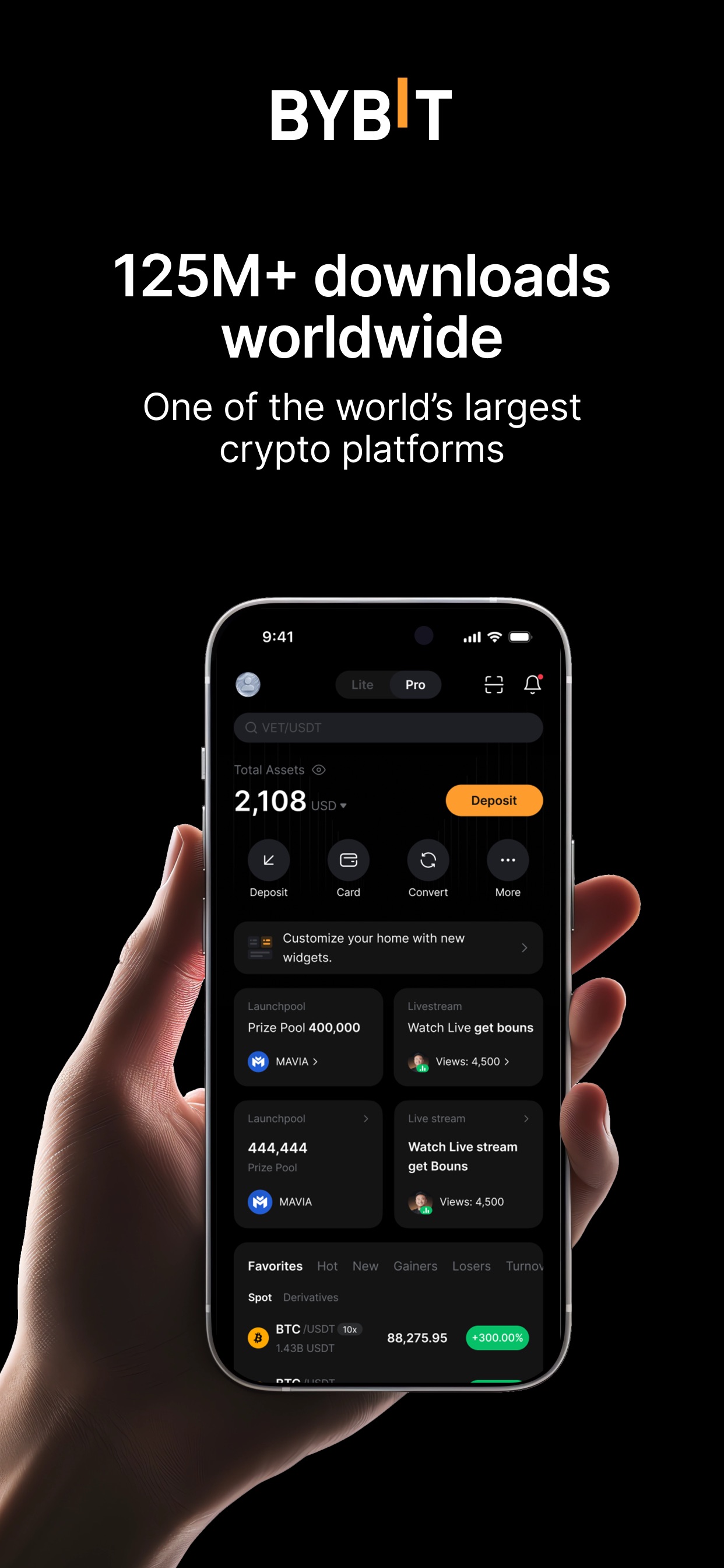 Bybit:Buy Bitcoin,Trade Crypto 스크린샷 1