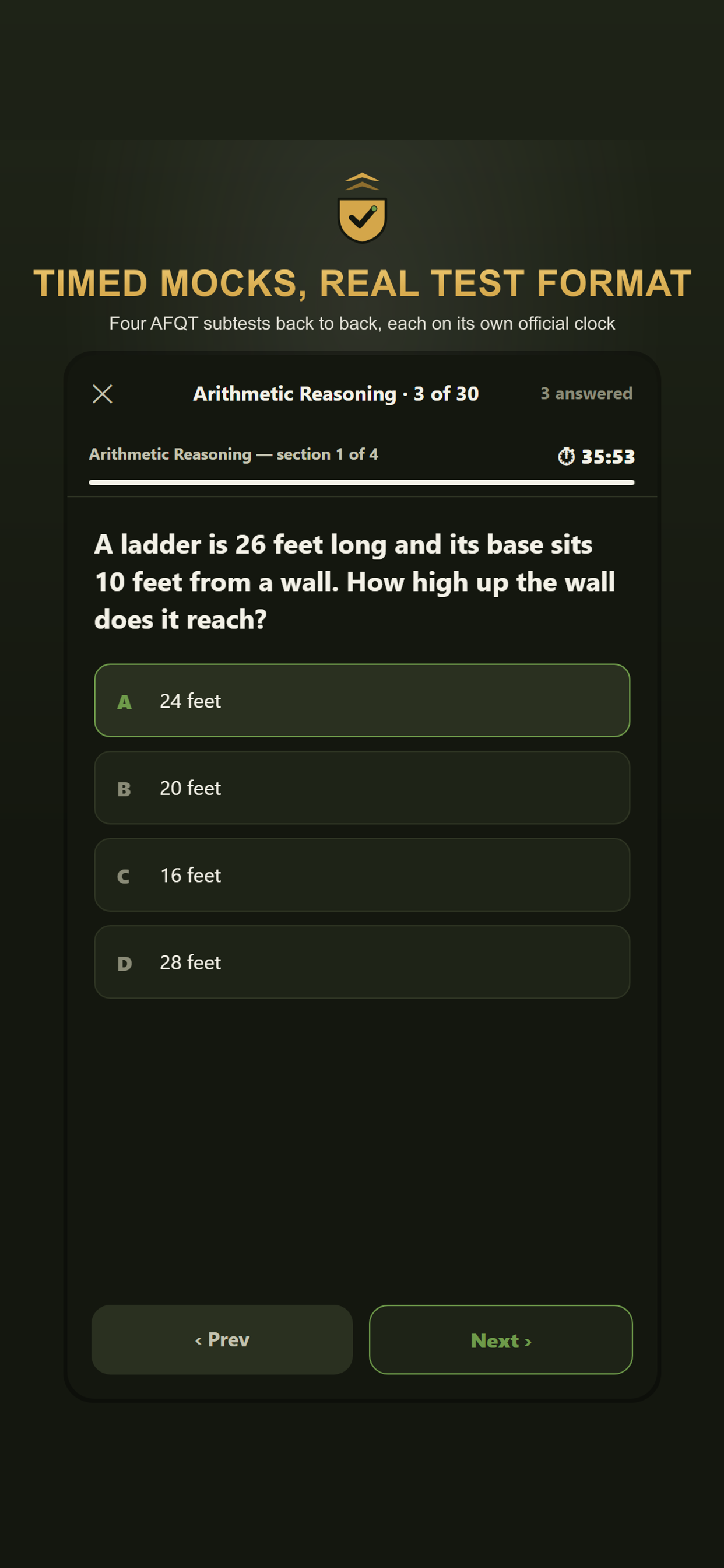ASVAB Test Prep 2026: Practice screenshot 3