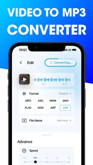 Screenshot von MP4 To MP3 - Videokonverter auf dem iPhone 1