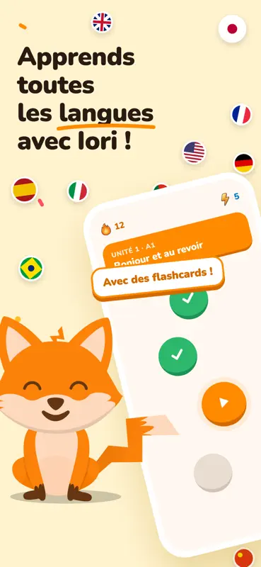 Iori Flashcards : Langues screenshot 1 of 6