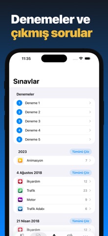 Ehliyet 2026 Çıkmış Sorular iPhone screenshot 2