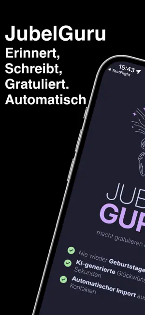 JubelGuru - Geburtstags App screenshot 1