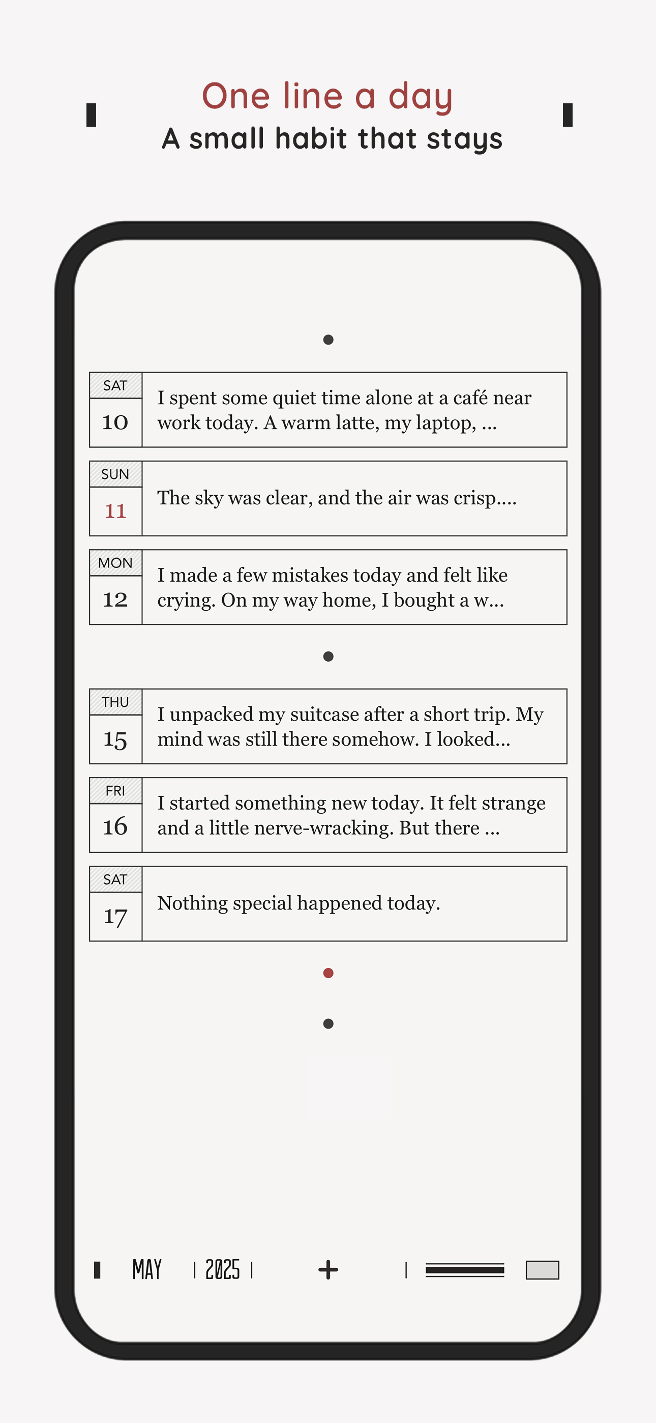 DayGram - One Line a Day Diary