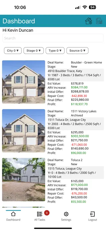 Investor Flip It App screenshot 1 of 8