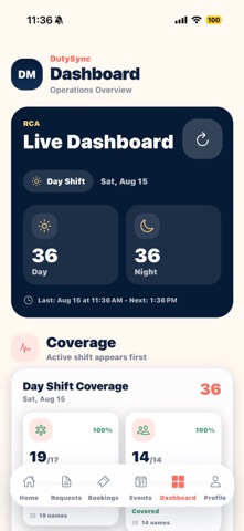 DutySync iPhone screenshot
