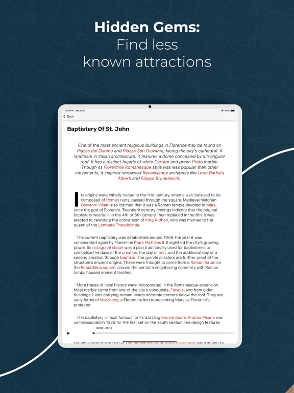 Discover Florence - Firenze iPad screenshot 5 - Travel app