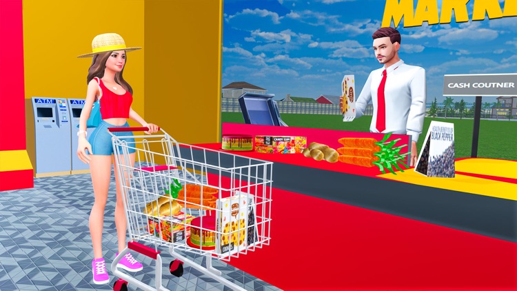 Supermarket Game Store Sim 3D