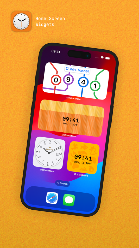 #6. McClockface – Flip Clock (macOS) 由: David Steppenbeck