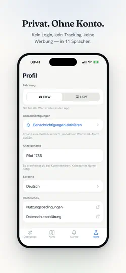 Screenshot von Granica: Grenzwartezeiten auf dem iPhone 6