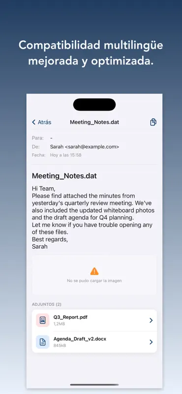 Winmail.dat Opener - Visor screenshot 2 of 3