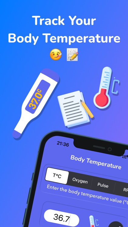 Body Temperature App Fever Log