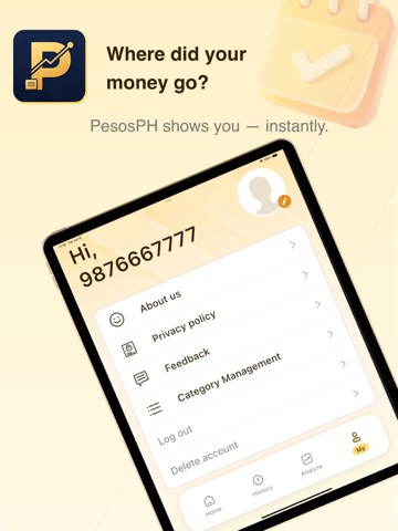 PesosPH  Ledger iPad screenshot 1