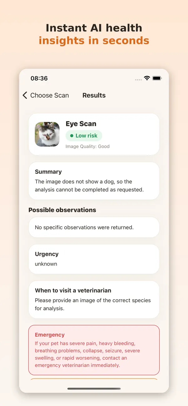 Screenshot #1 pour PetLens AI: Pet Health