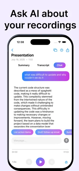 Quiknote: AI Meeting Notetaker screenshot 4