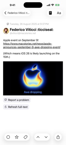lire: RSS Reader Screenshot 9 of 9
