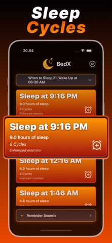BedX: Sleep Reminder & Cycles Screenshot 2 of 4