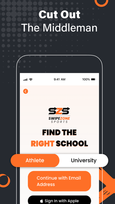 SwipeZone Sports: Recruitment Screenshot