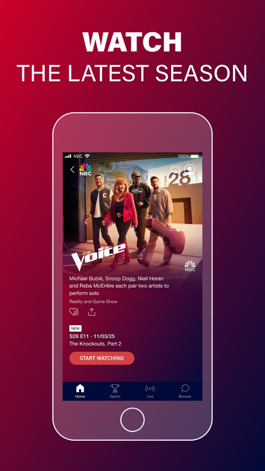 #5. The NBC App – Stream TV Shows (iOS) 由: NBCUniversal Media, LLC