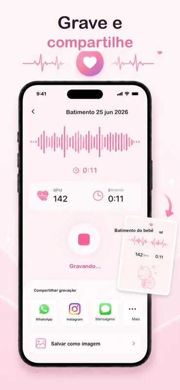 Ouvir Batimento do Bebê: Mommi screenshot 4 of 5