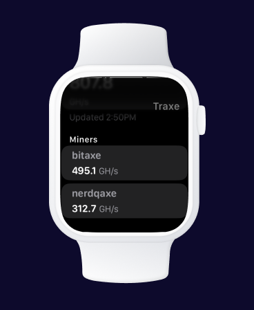 Traxe: Track Bitaxe Hashrate screenshot 11