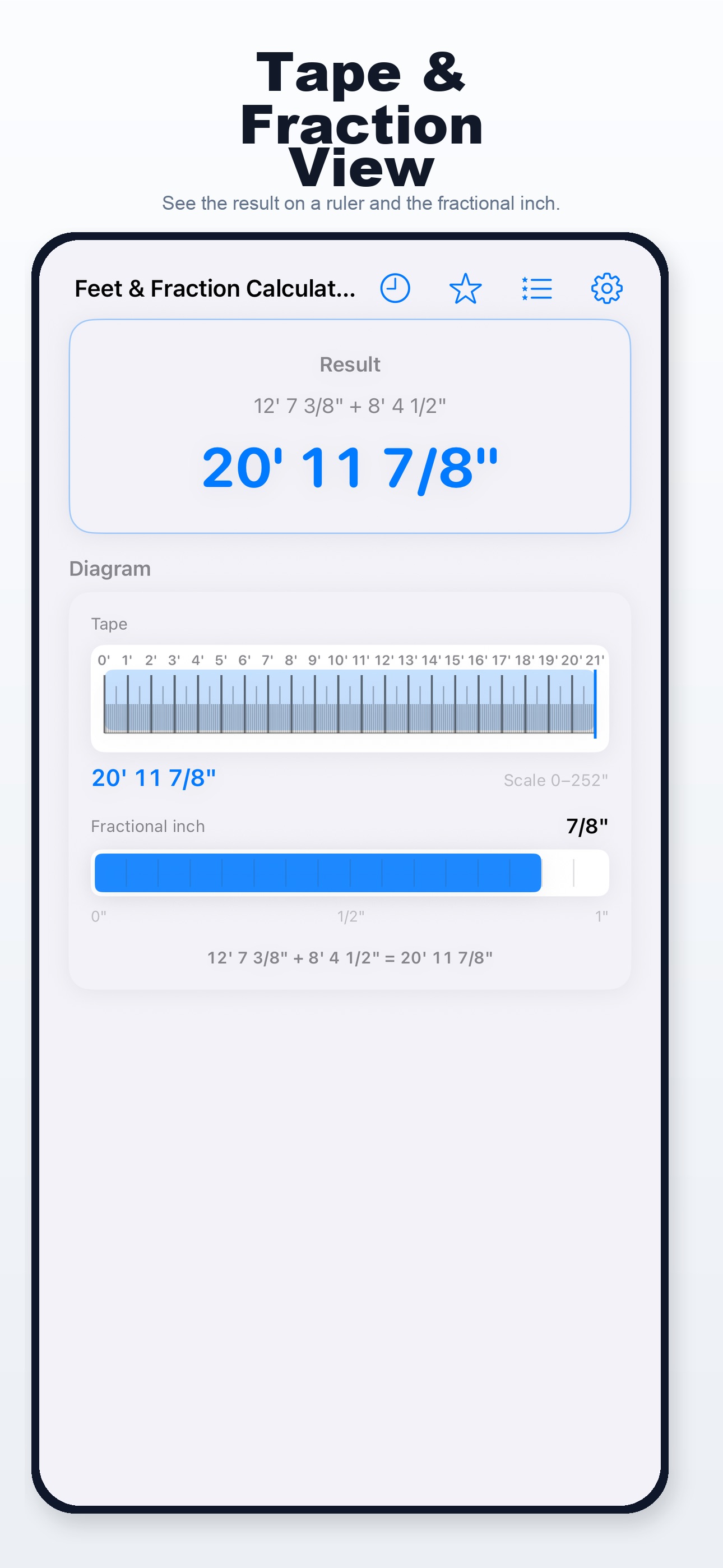 Screenshot 3 of EdgeSpace Feet Fraction Calc