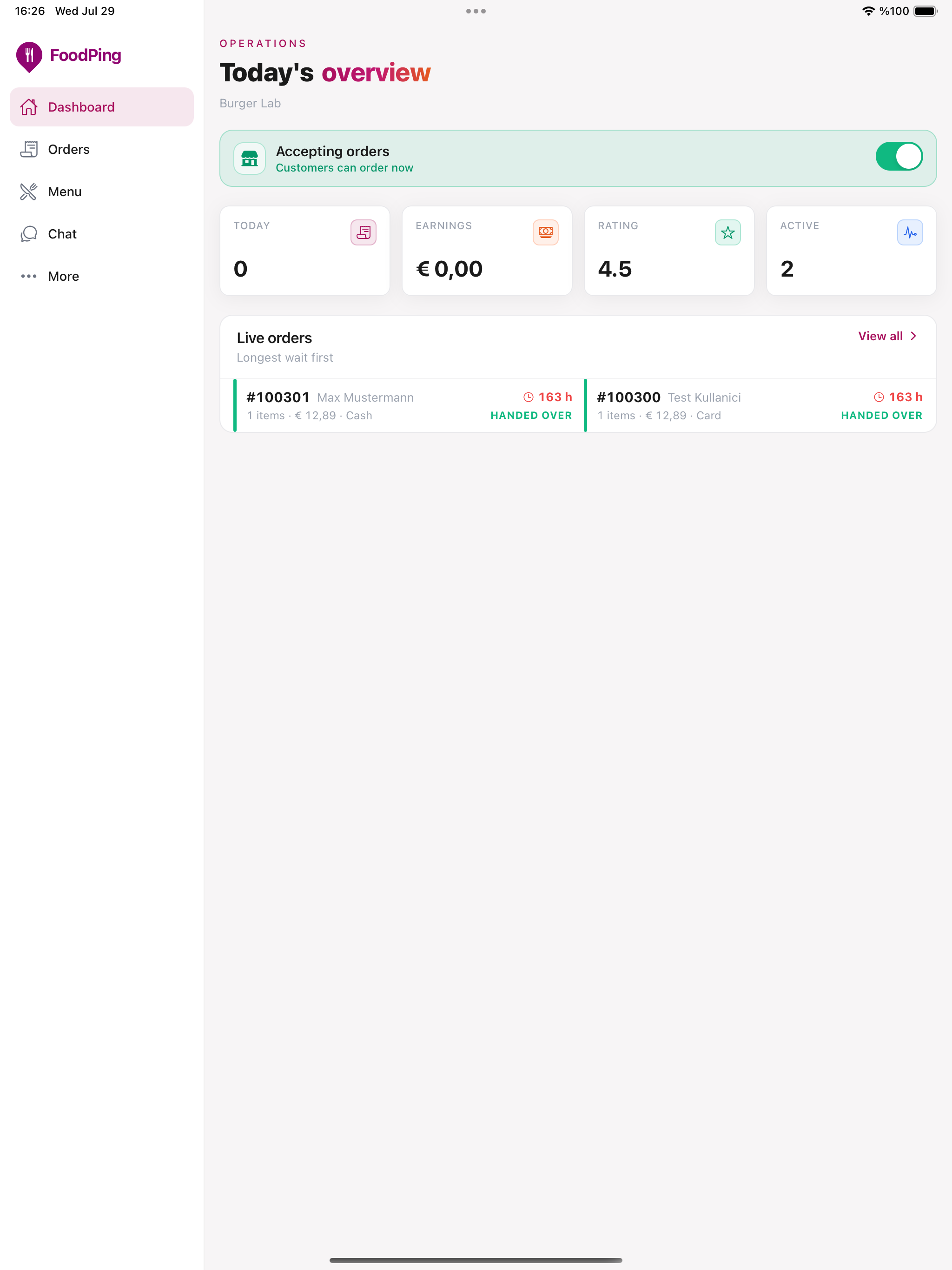 FoodPing Orders screenshot 5