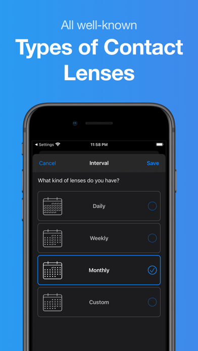 Screenshot #3 pour Lensy - Contact Lens Tracker