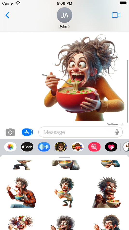 #5. Soupy Stickers (iOS) 由: Paul Scott