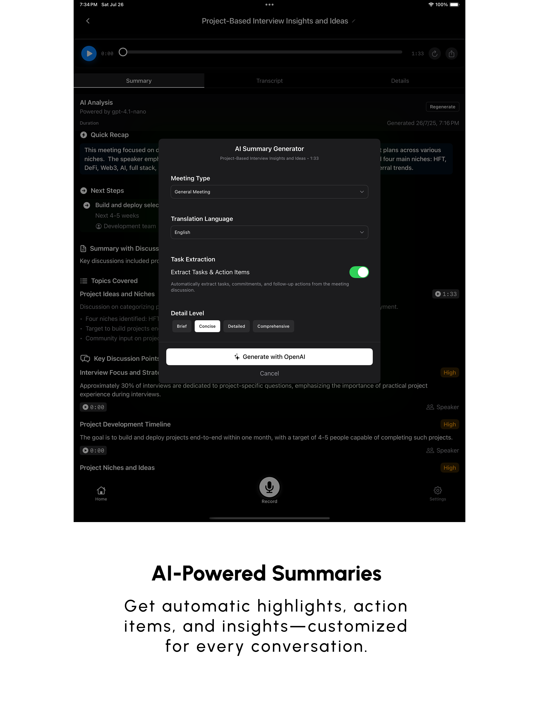 Meetly: AI Meeting Recorder screenshot 13
