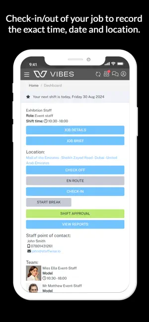 Vibes Staffing iPhone screenshot 2