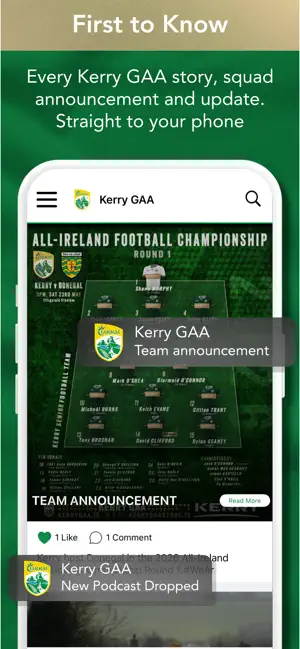 Kerry GAA: Official App screenshot 1