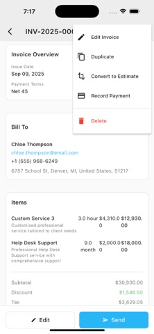 InvoiceFront - Invoice Maker Screenshot 9 of 10