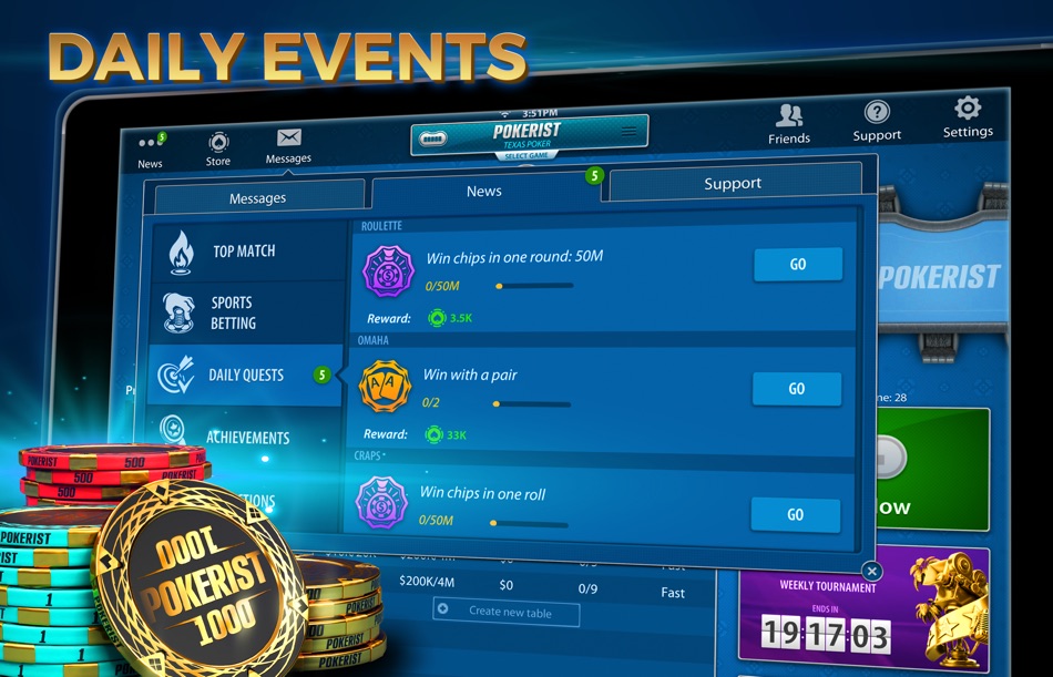 #3. Texas Hold'em Poker: Pokerist (macOS) By: KamaGames