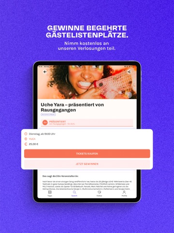 Rausgegangen: Events entdecken iPad screenshot 4