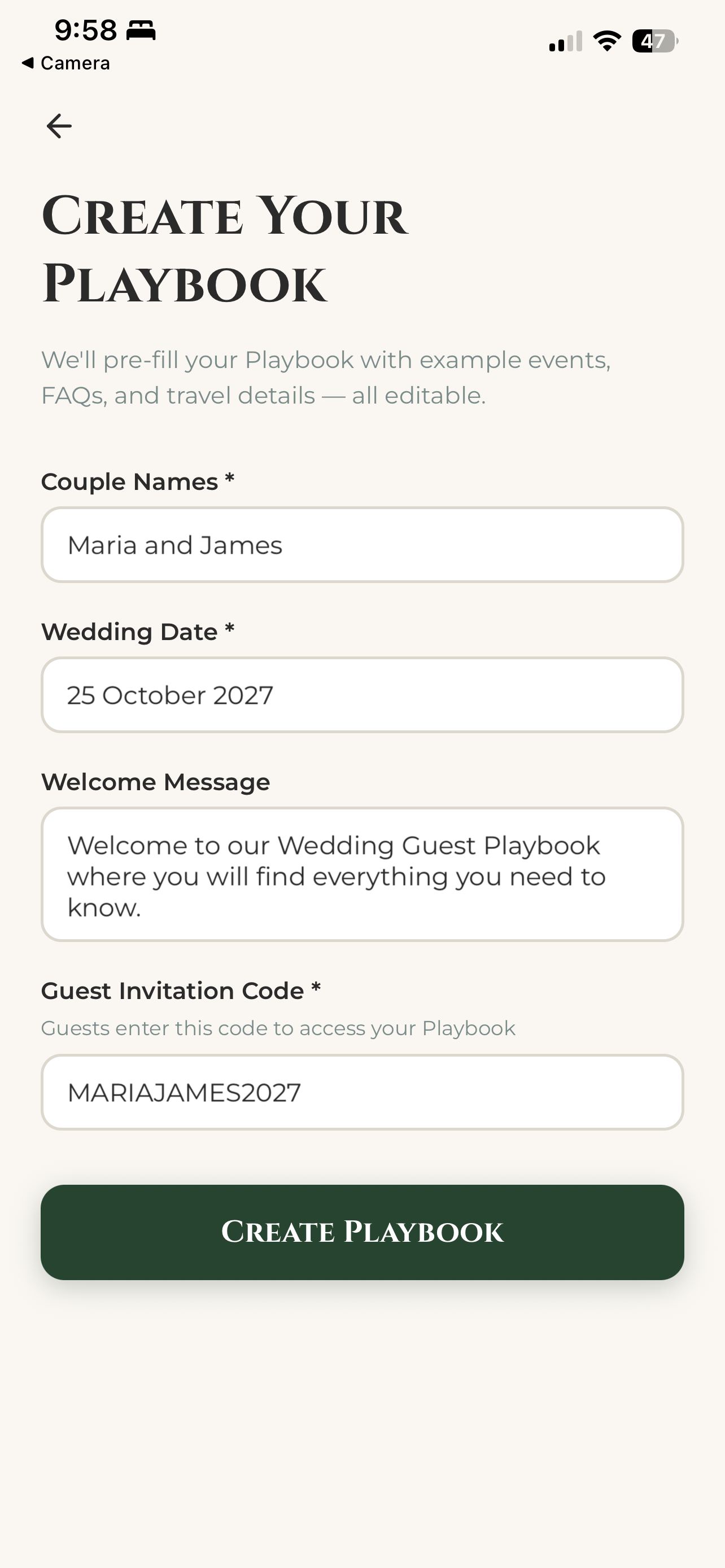 The Wedding Guest Playbook screenshot 5