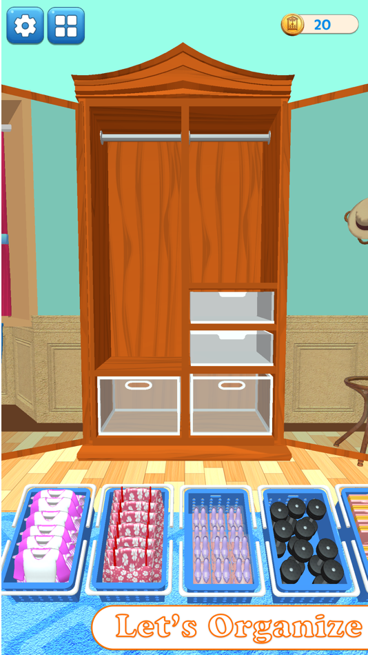 #4. Closet Organizer Game 3D (iOS) 由: Muhammad Wahhab Mirza