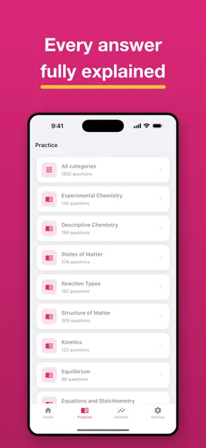 CLEP Chemistry Practice 2026 screenshot 3