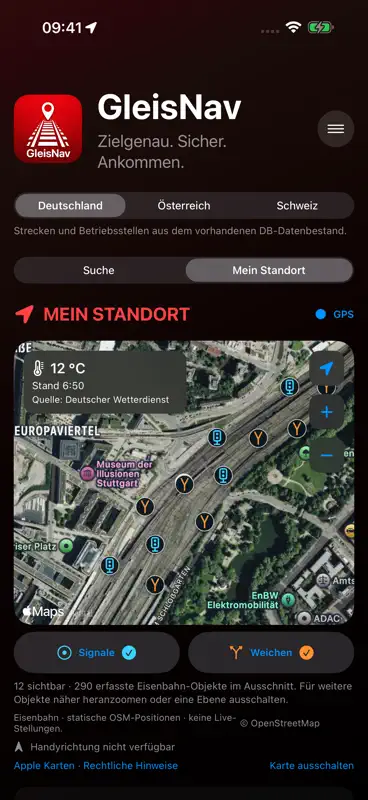 Gleis Navigation screenshot 2 of 8