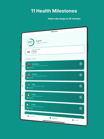 UnVaped: Quit Vaping Tracker iPad screenshot