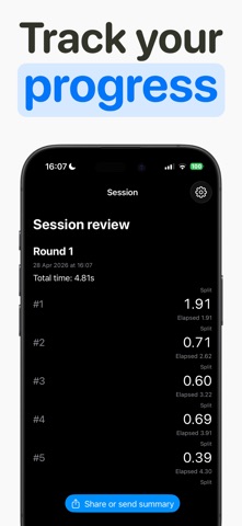 Shot Timer iPhone screenshot