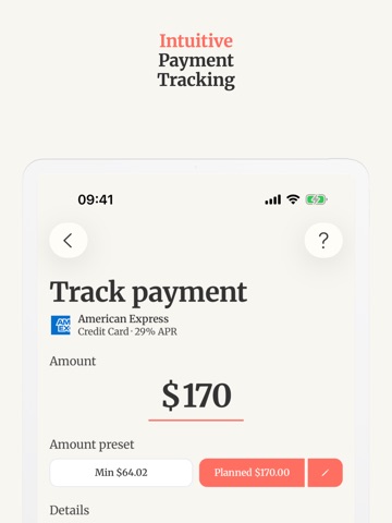 PaidOff: Debt Tracker iPad screenshot