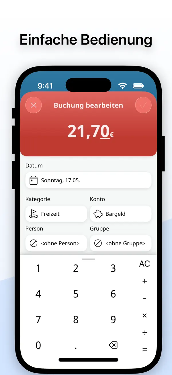 Haushaltsbuch MoneyControl Screenshot 3